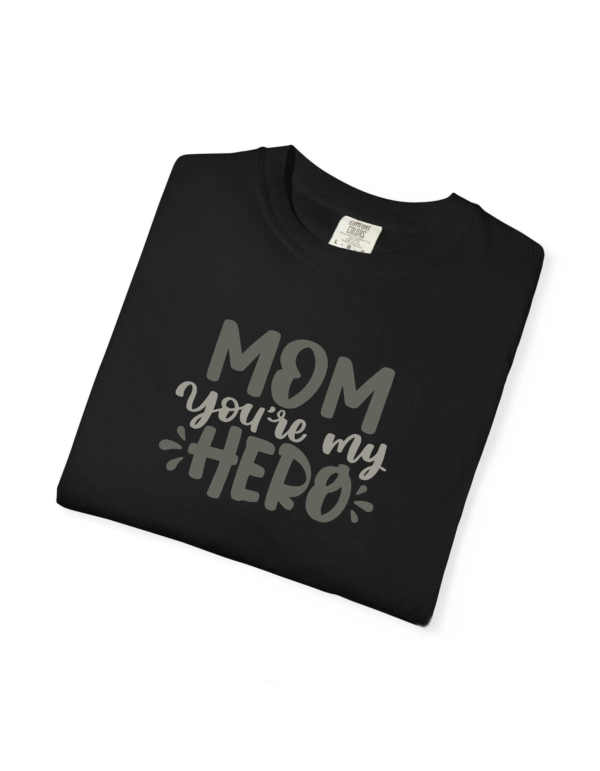 Mom Hero Unisex Classic Crew Tees - Black - Image 4